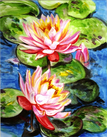Кувшинки картина маслом