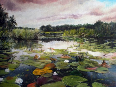 Холодовский михаил иванович река с кувшинками