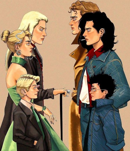 Гарри и малфой арт