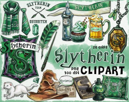 Наклейка гарри поттер слизерин