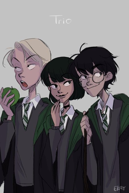 Гарри поттер слизеринец аниме