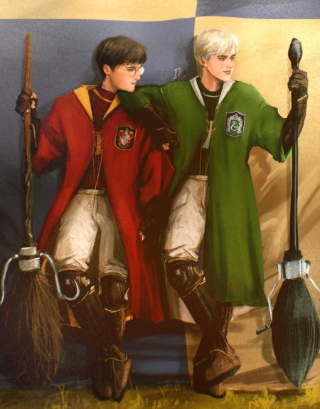 Гарри поттер и драко малфой квиддич