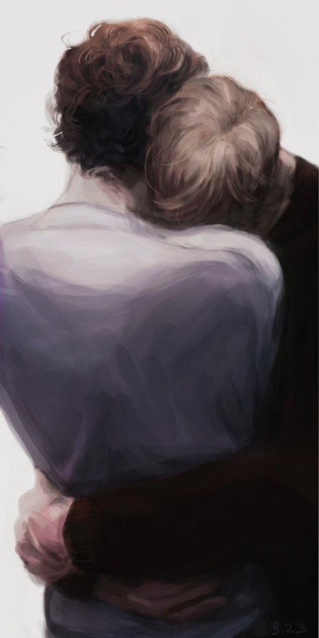 Шерлок и джон обнимаются