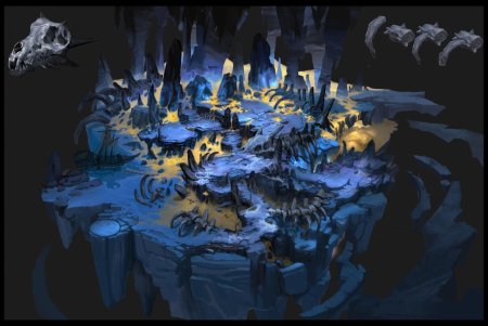 Кристальная пещера арт фэнтези