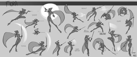 Позы концепт арт