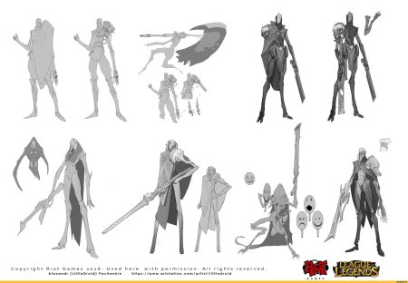 Джин лига легенд концепт арт