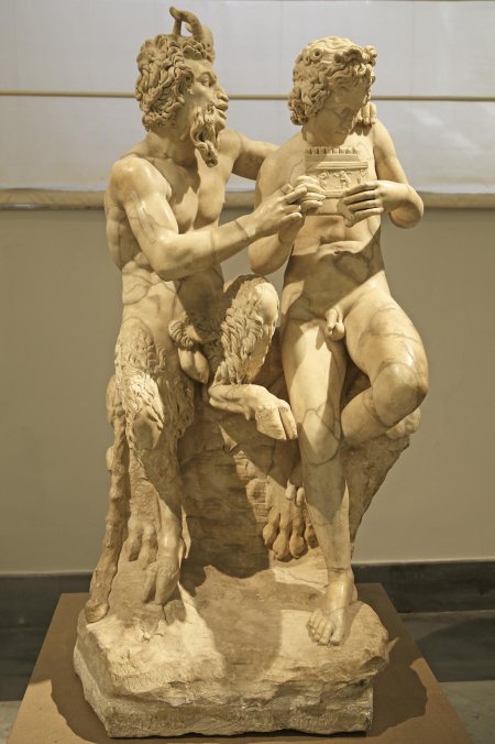 Пан и дафнис скульптура