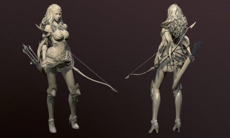 Лучница д модель