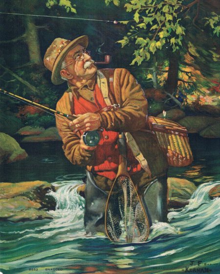 Картина рыбак