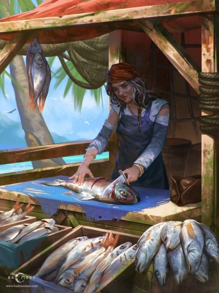 Рыбак арт фэнтези