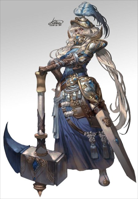 Девушка воин фэнтези