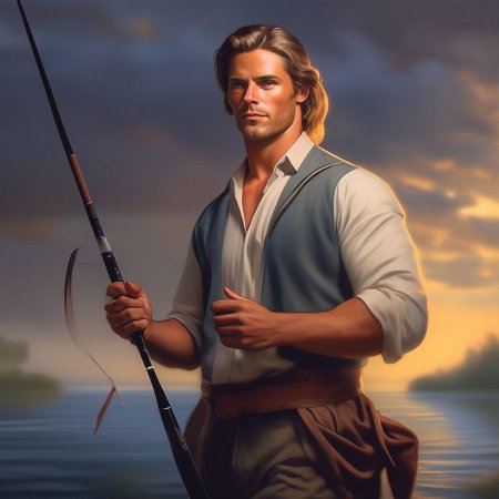 Мужчина рыбак