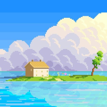 Пиксельное море