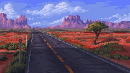 Пиксель пейзаж