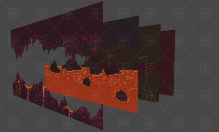 Пещера пиксельная д