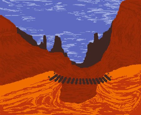 Pixel art пустыня