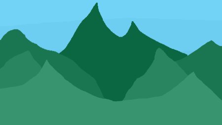 Горы векторное изображение