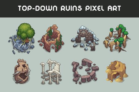 Top down pixel art