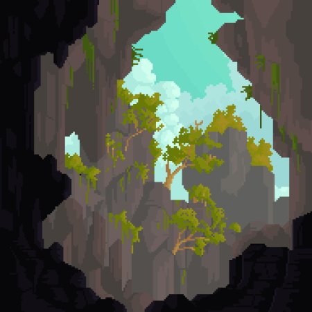 Пиксельные пейзажи