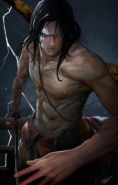 Аниме мужчины самураи