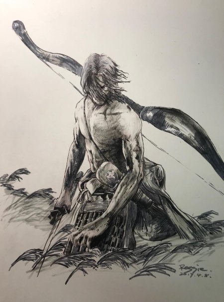 Самурай эскиз