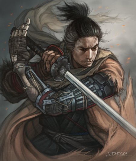 Самурай секиро волк