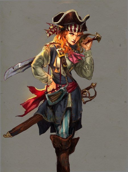 Альвильда королева пиратов арт