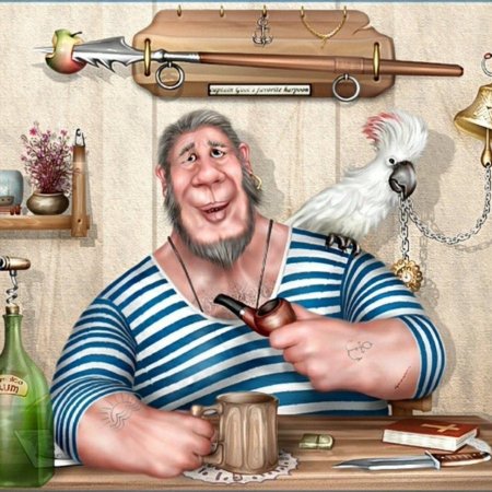 Старый матрос боцман