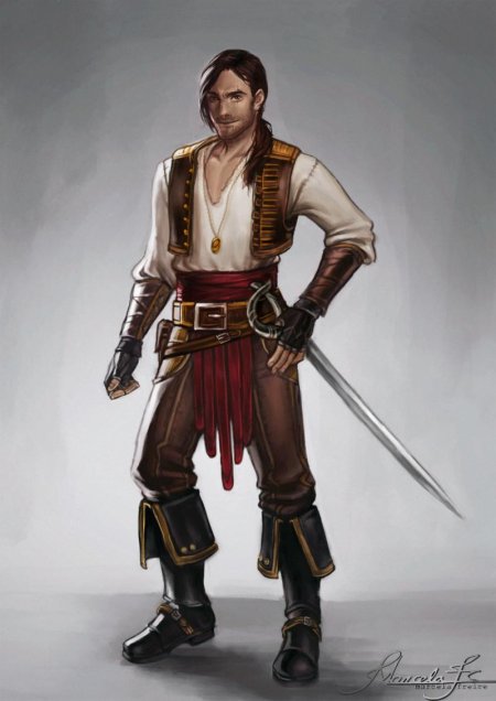 Полуэльф пират