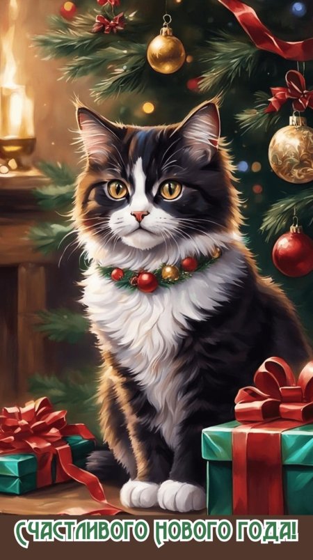 Кот новый год