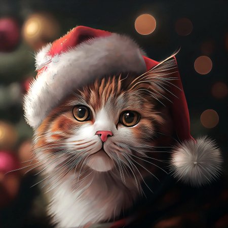 Новогодние кот