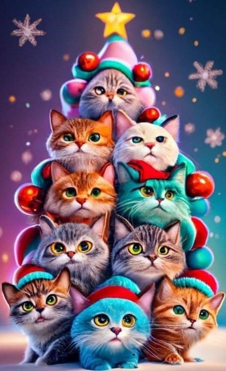 Котики милые рисунки