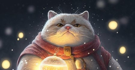 Толстый кот новый год