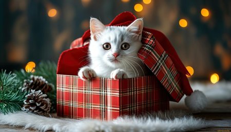 Новогодние котята