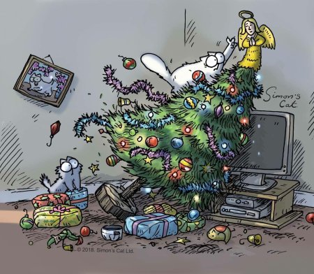 Кот саймона новый год