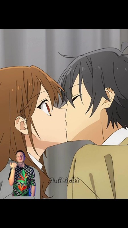 Аниме хоримия поцелуй
