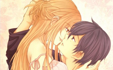 Кирито и асуна поцелуй