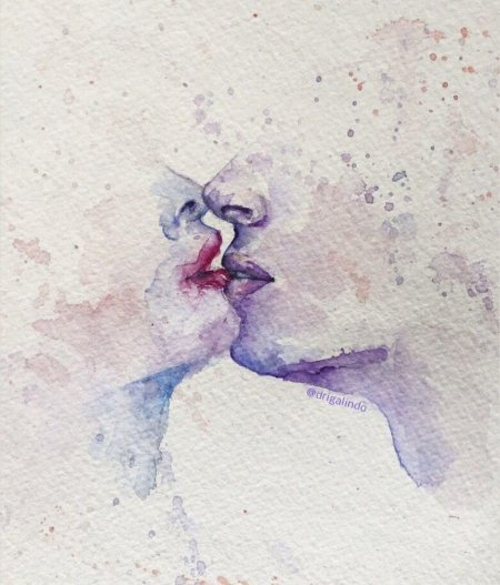 Акварель любовь