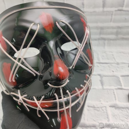 Неоновая маска судная ночь зеленая