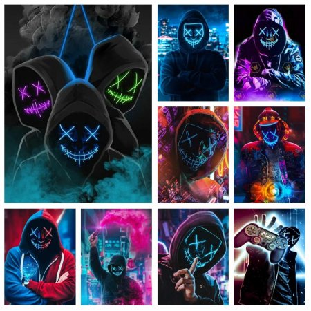 Неоновая маска