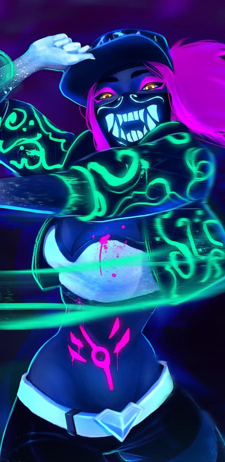 Акали k da неон