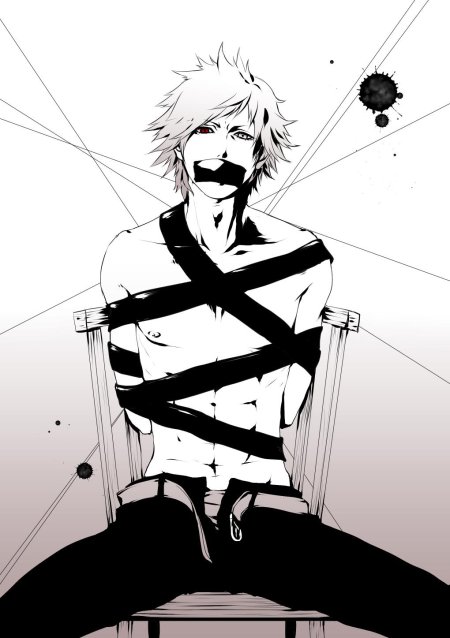 Связанные парни аниме