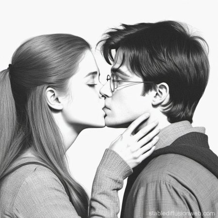Гарри поттер и гермиона грейнджер поцелуй