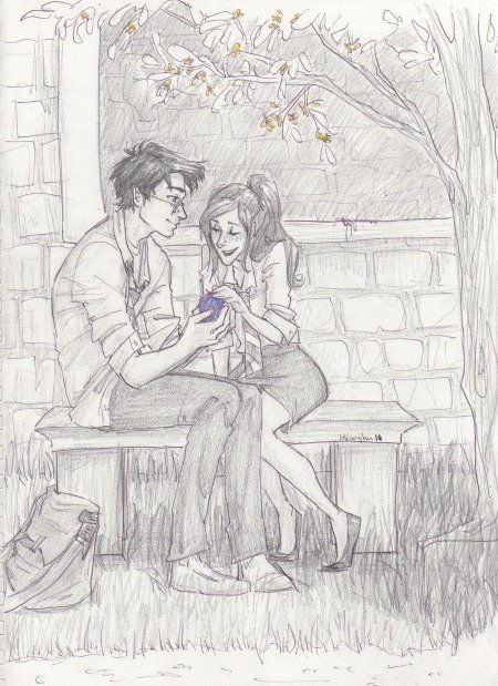 Гарри поттер и джинни рисунки