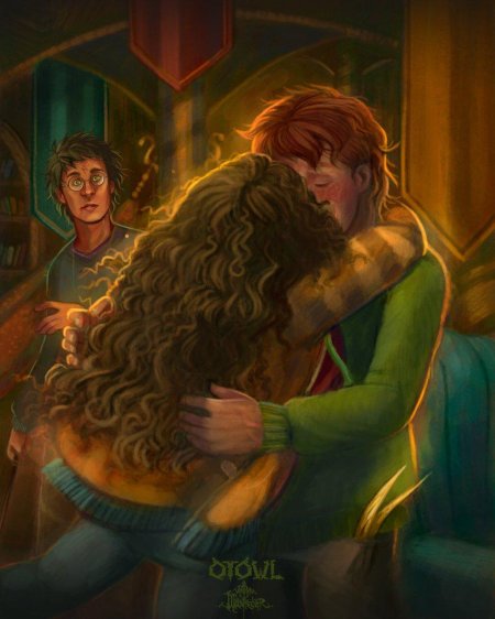 Гарри поттер рон и гермиона