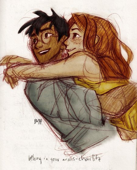 Гарри поттер и джинни уизли арты