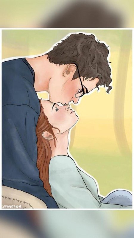 Гарри поттер и джинни уизли арт