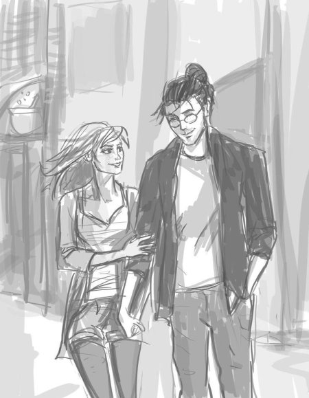 Гарри поттер и джинни уизли арты