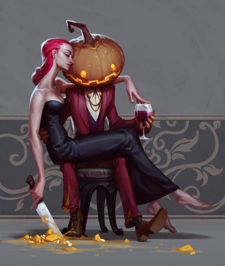 Хэллоуин персонажи арт