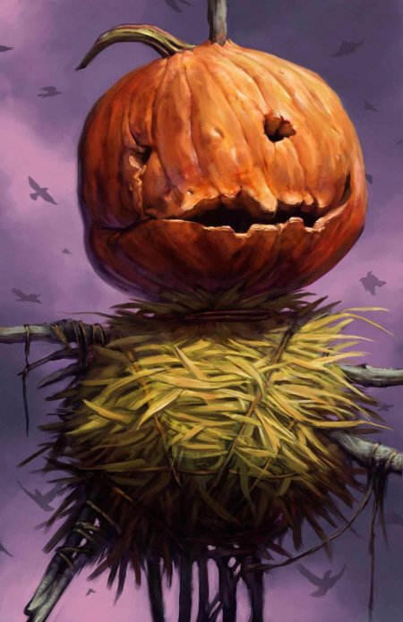 Тыквоголовый джек хэллоуин арт